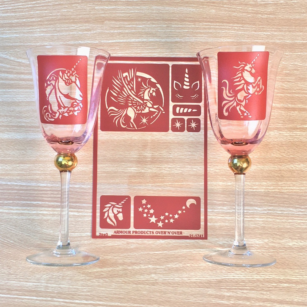 Enchanting Unicorn Wine Glasses