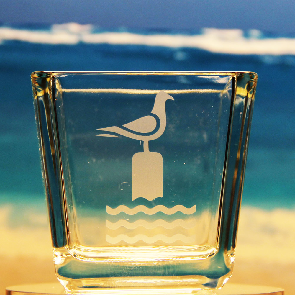 Perched Seagull Votive