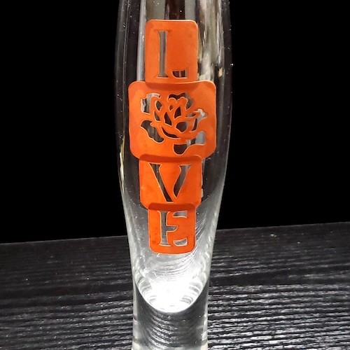 Floral LOVE Bud Vase