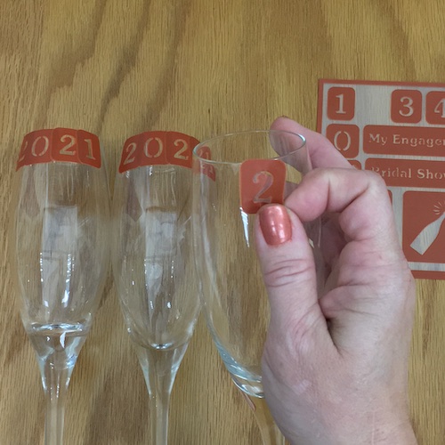 New Years Toasting Glasses