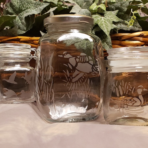 Glass Etching: Upcycle Storage Jars