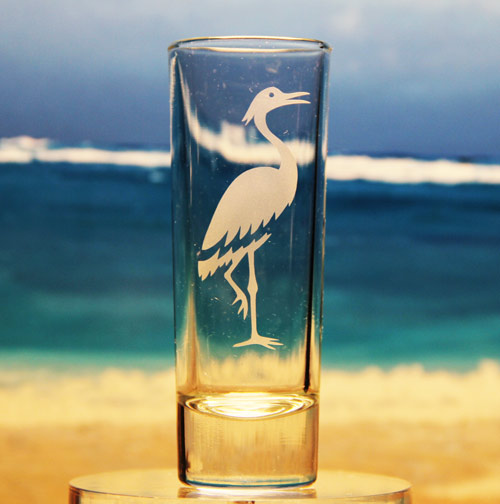 Crane Shot Glass